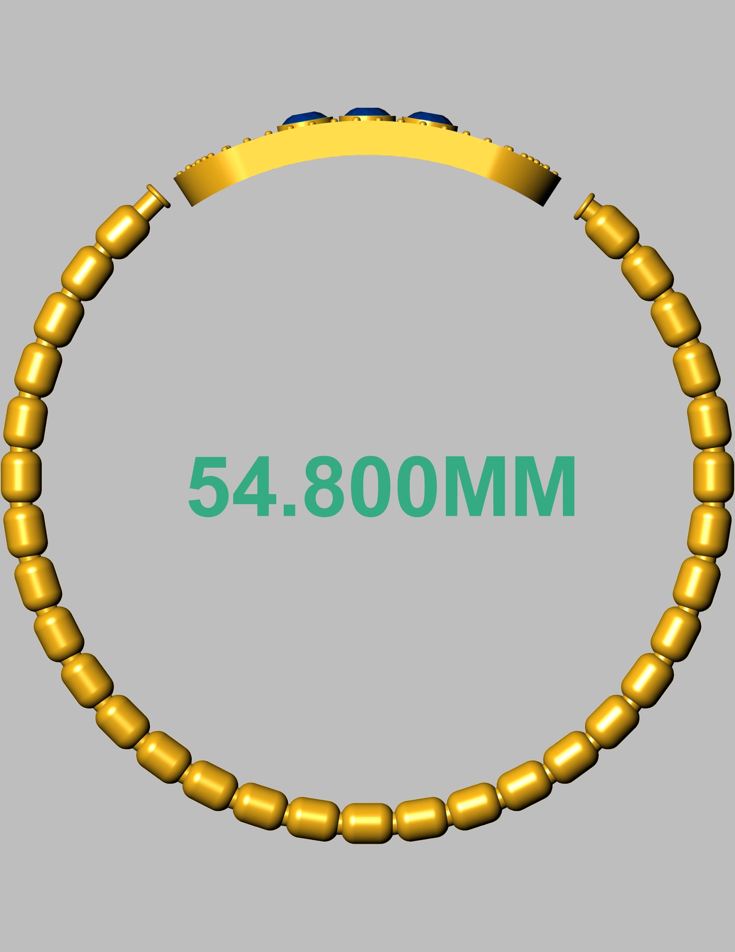 Sliding Center stone Bracelet CAD Spring Flexible Design
