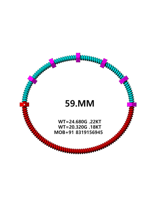 Adjustable nut Bracelet CAD FILE