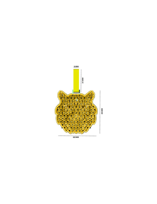 Tiger face Pendant CAD