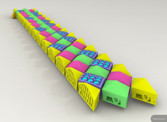 Carpet pyramid Bracelet CAD 3dm file