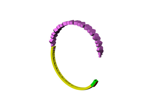 Heart shape bracelet CAD FILE