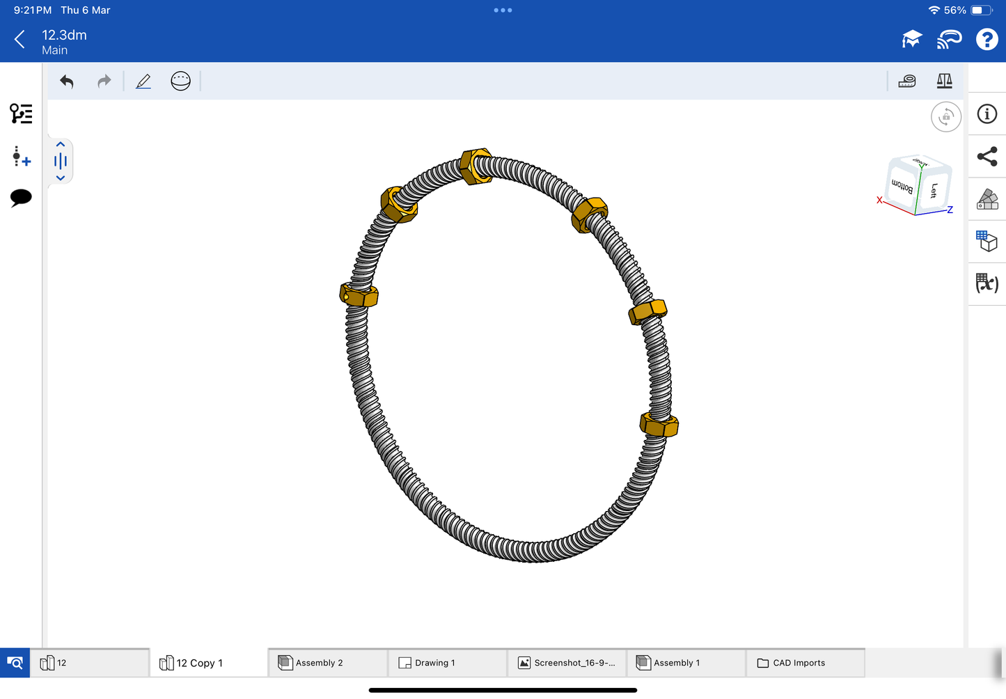 Cartier ecrou bracelet CAD file 3DM file