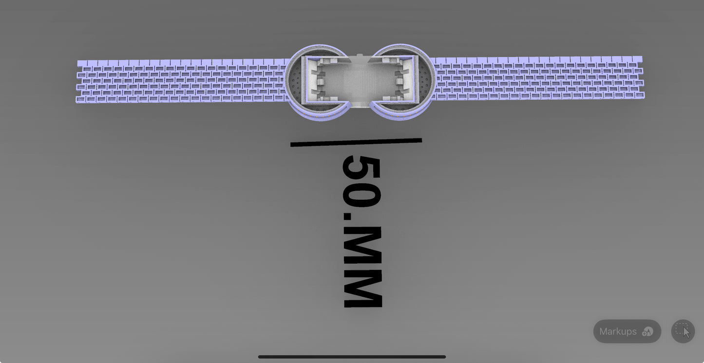 Luxury Mechanical Watch with Movable Cover Jewelry CAD Design