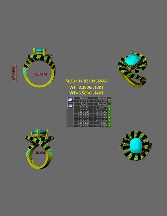 Breeze Twist Ring