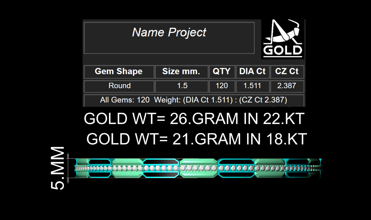Spring Bracelet 3dm & Stl CAD FILE