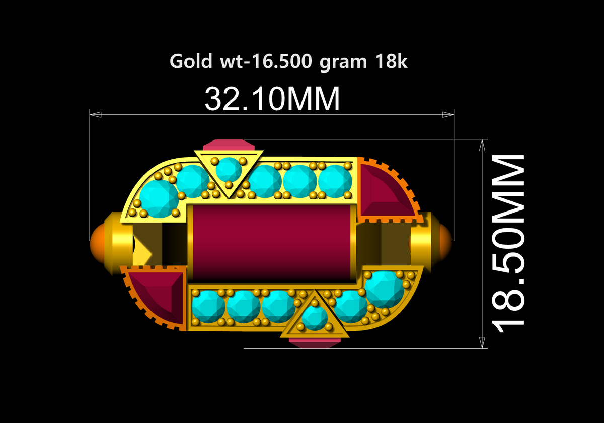 Diamond Set Ring CAD FILE
