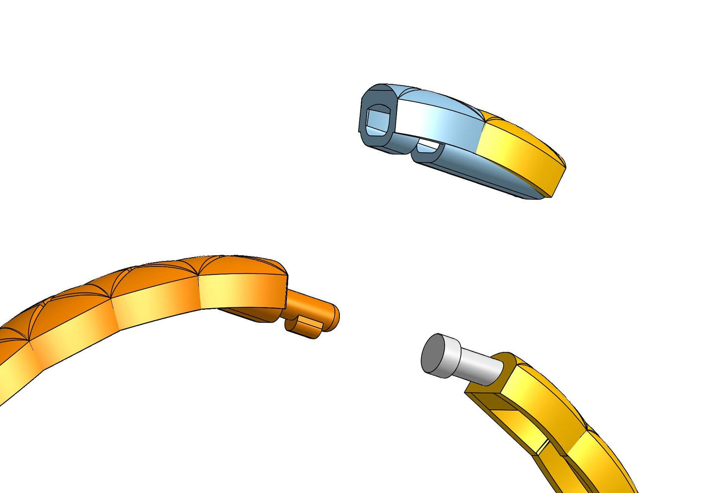 Chanel coco crash bracelet CAD file 3DM file