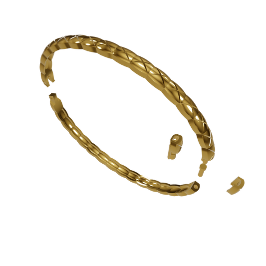 Coco Crush Style Bracelet with Original Lock Mechanism | 3DM & STL CAD File