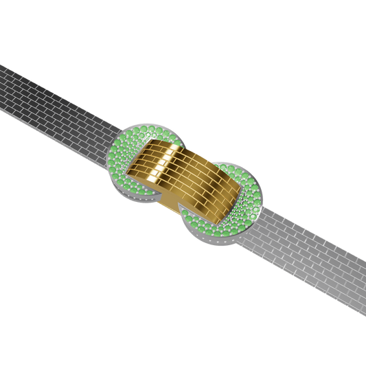 Luxury Mechanical Watch with Movable Cover Jewelry CAD Design