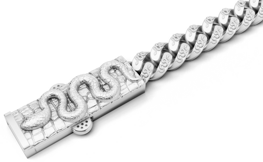 Snake Lock Cuban Gold Bracelet CAD FILE