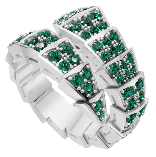 Snake Diamond Ring CAD FILE