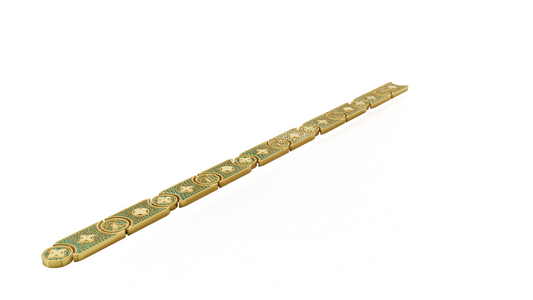 Signature Pattern Full daimond Set Bracelet CAD FILE
