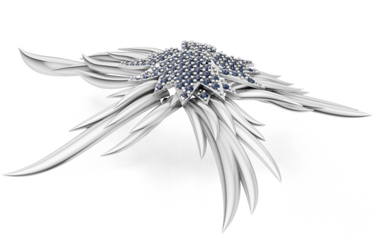 Octopus Brooch with Daimond Pave Setting CAD FILE