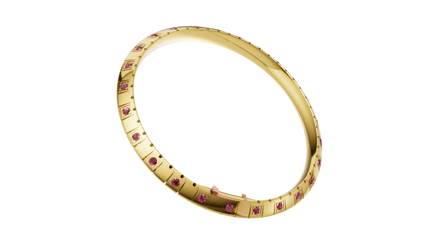 Linking bracelet with lock mechanism CAD FILE