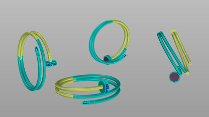 Twisted Nail Luxe Bangle CAD