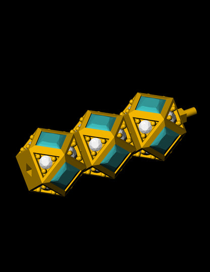 Geometric Cube Link Bracelet Jewelry CAD Design