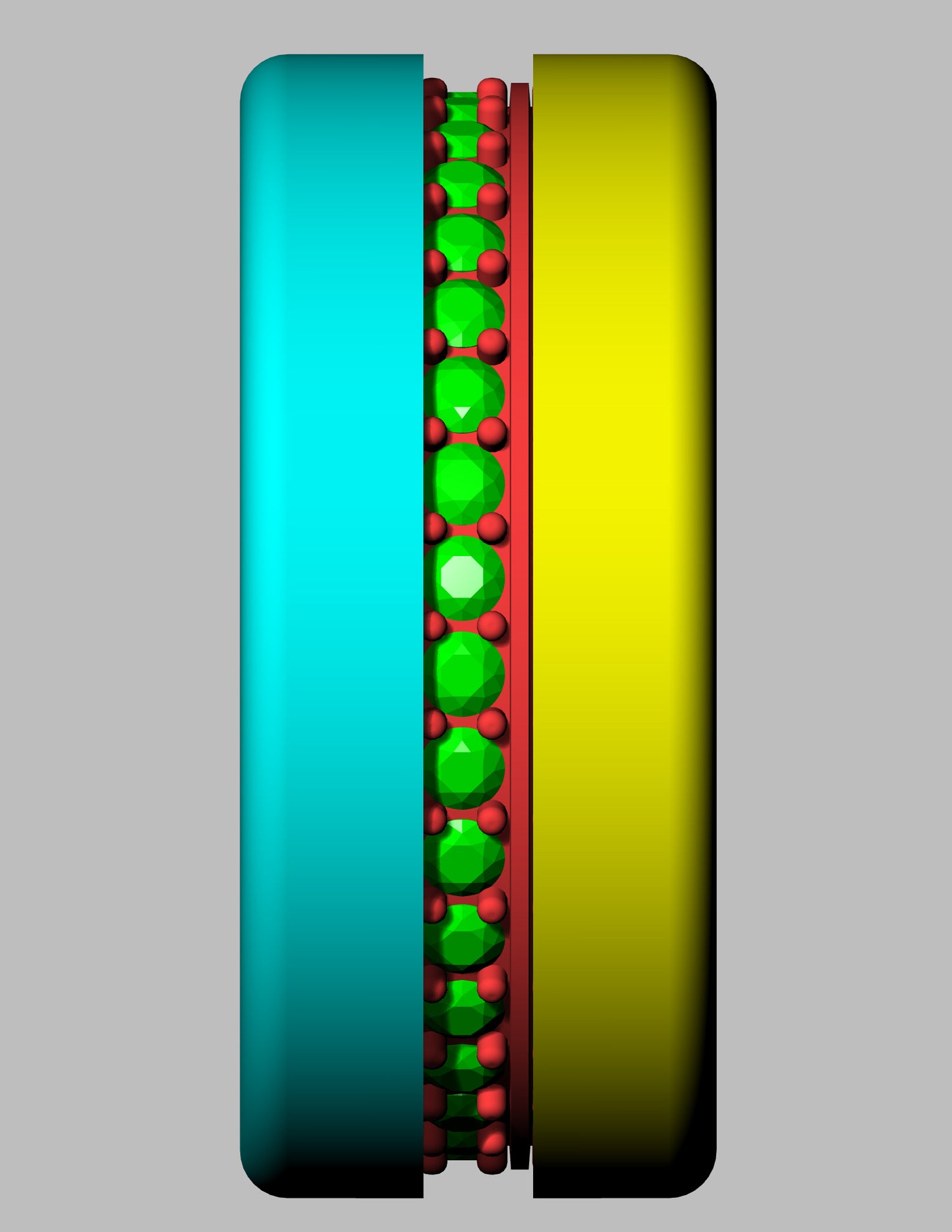 Stone Color Changing Mechanism Ring CAD File | 3DM & STL Files