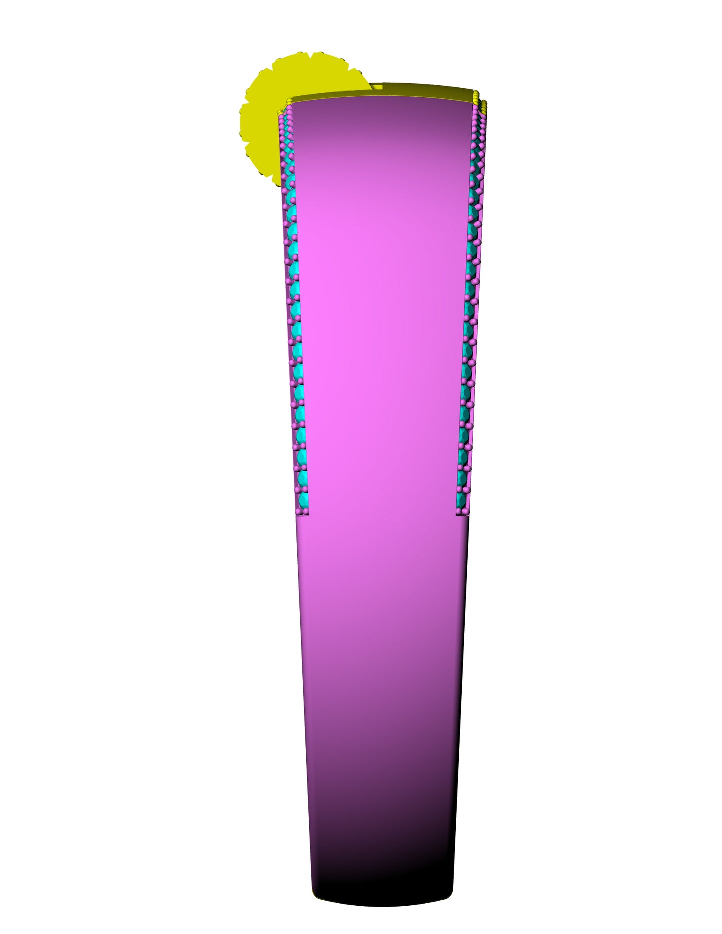 Number Lock Mechanism Diamond Bracelet CAD FILE