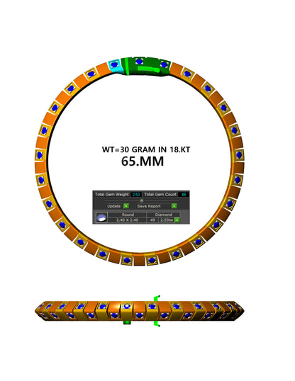 Linking bracelet with lock mechanism CAD FILE
