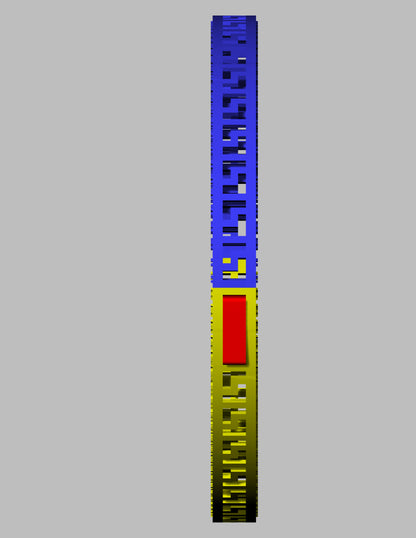Diamond Lock Gold Bangle CAD FILE