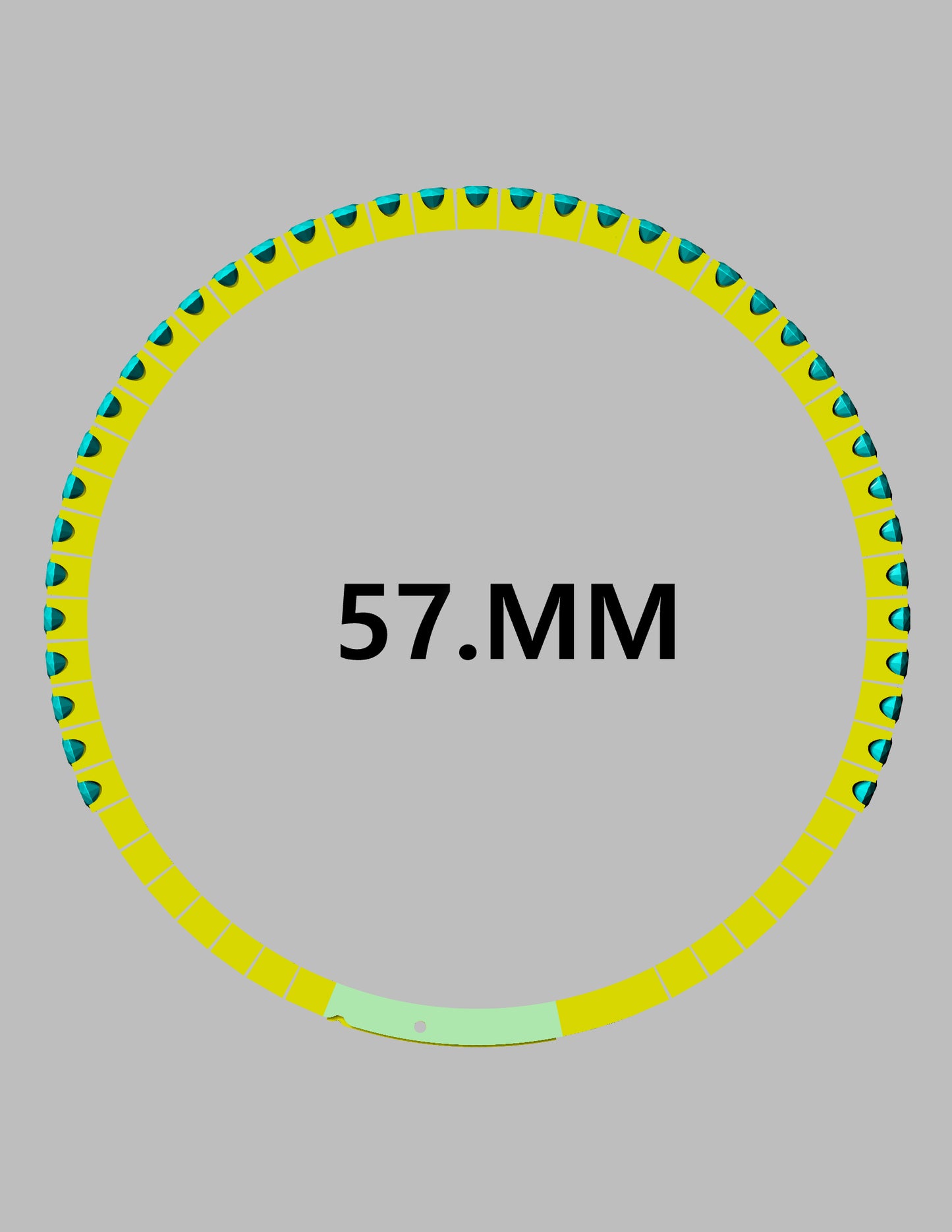 Diamond Band Bracelet 3.0 mm Round  CAD FILE