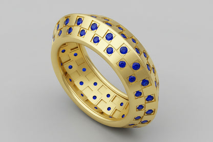 Gold Ring With Daimond set CAD FILE