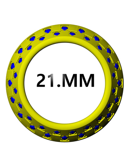 Gold Ring With Daimond set CAD FILE