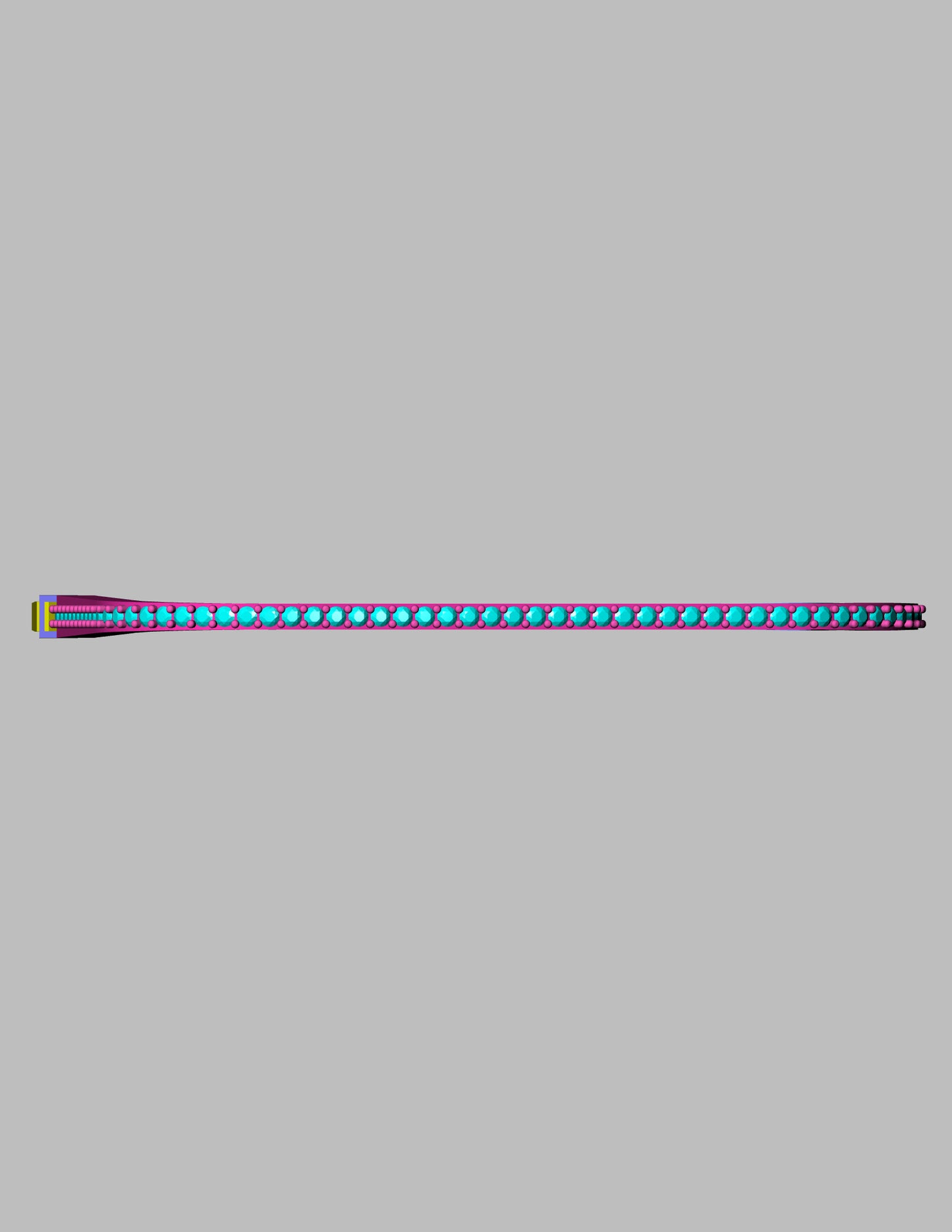 Square Diamond lock bracelet CAD FILE