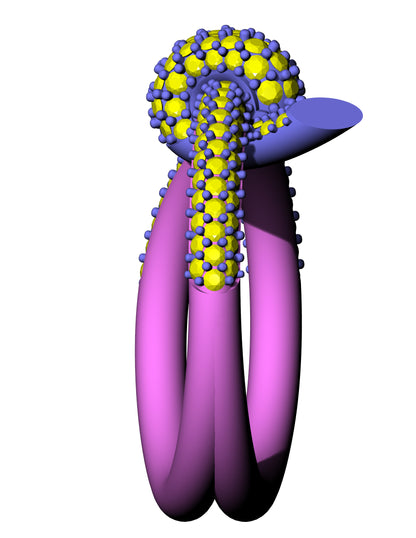 Daomond knot ring CAD FILE
