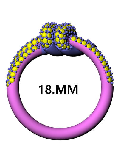Daomond knot ring CAD FILE