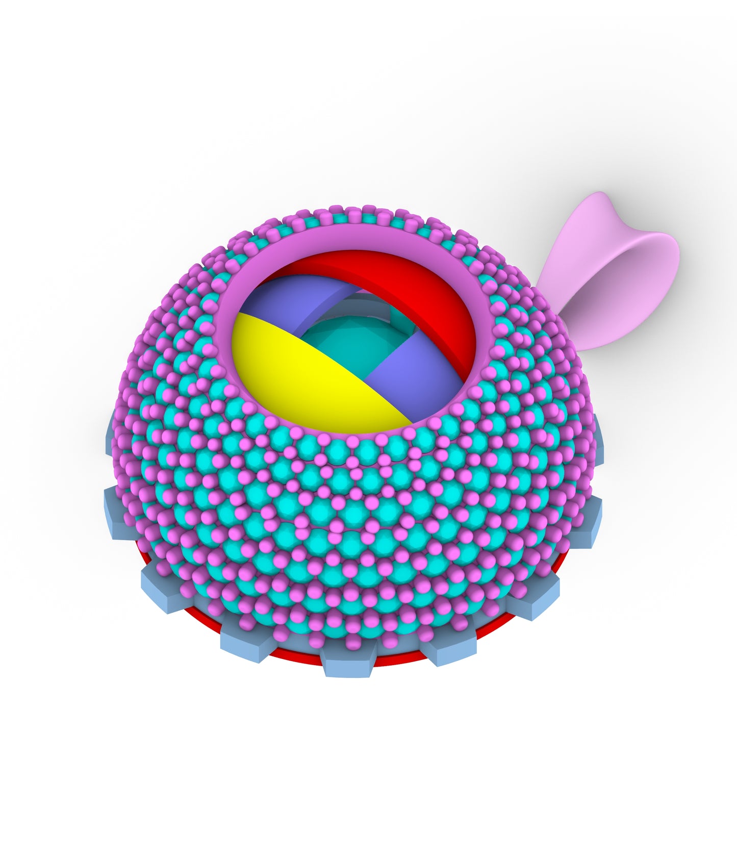 Hidden Solider Mechanism Pendent CAD FILE