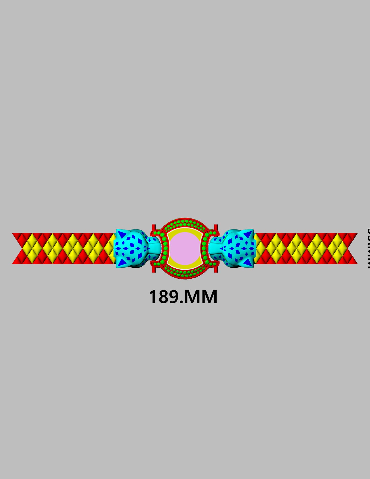 Double face tiger mechanism daimond watch CAD FILE