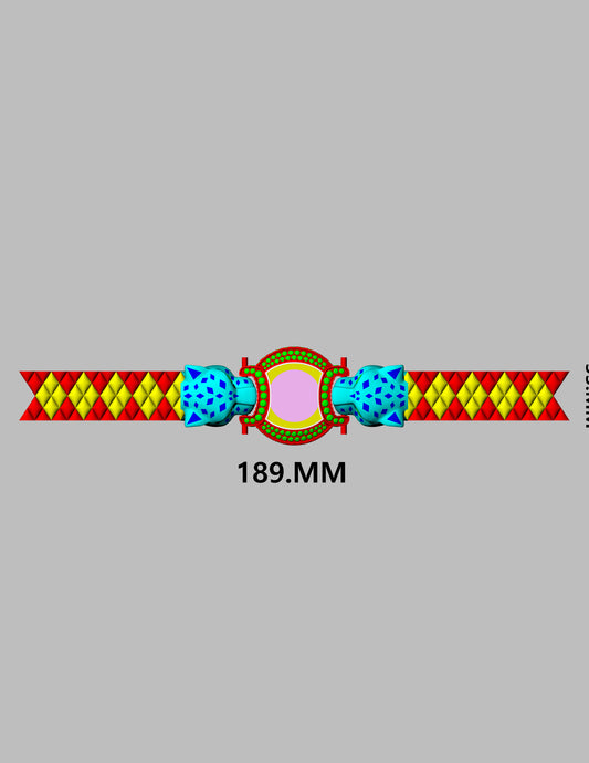 Double face tiger mechanism daimond watch CAD FILE