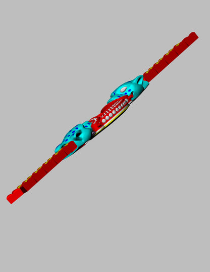 Double face tiger mechanism daimond watch CAD FILE