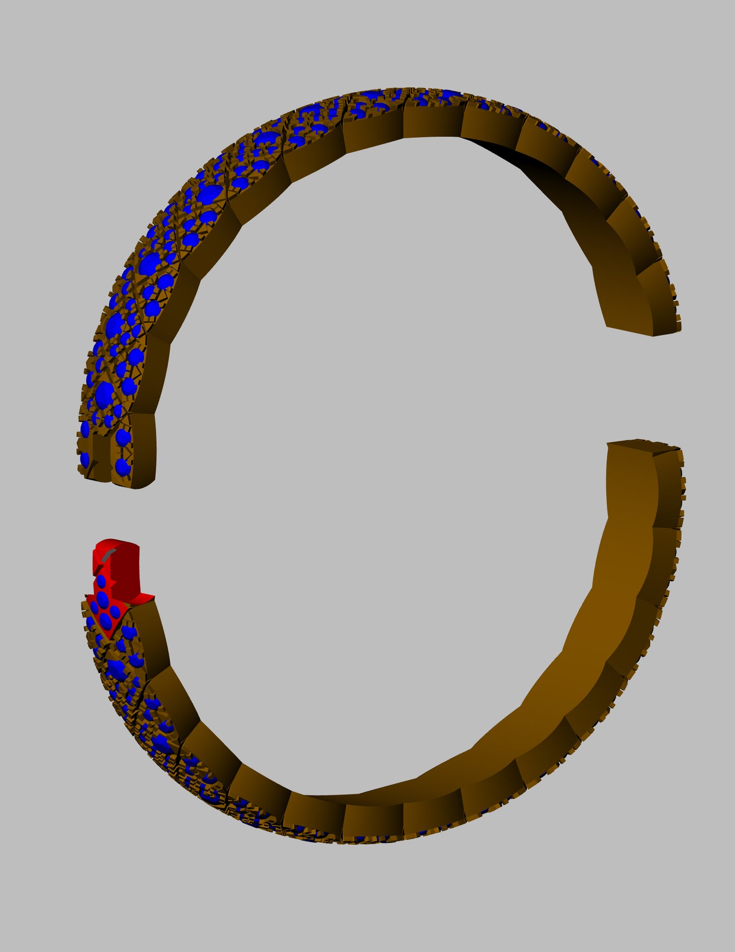 Coco crush  full daimond lock bracelet CAD FILE