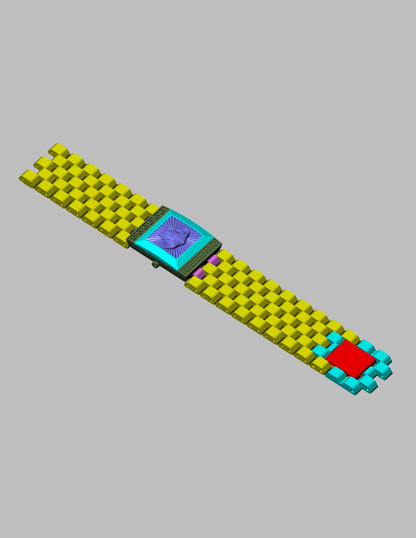 Hidden watch with sliding mechanism CAD FILE