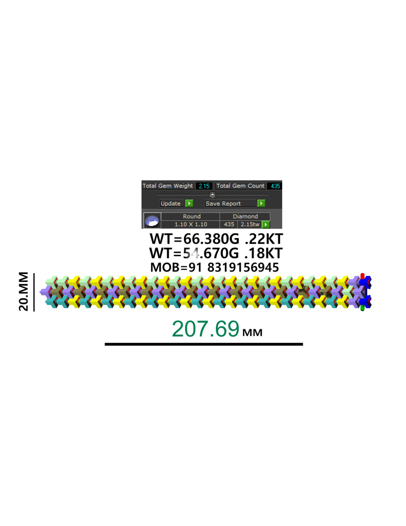 MDTC Bracelet CAD file 3DM file STL file with original lock mechanism ...