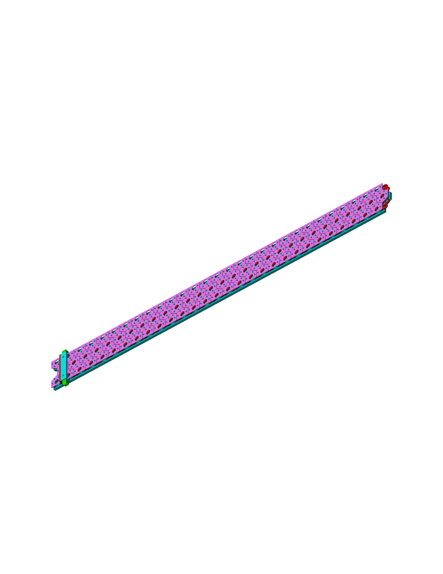 Three line daimond set with lock bracelet CAD FILE