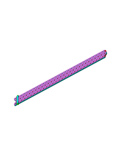 Three line daimond set with lock bracelet CAD FILE