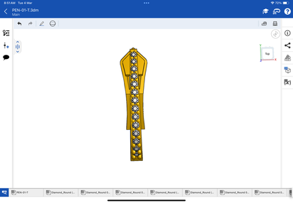 U Shape Bali with spring mechanism CAD file 3DM file