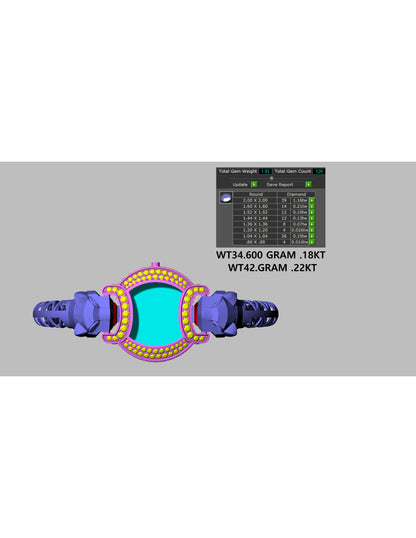 Panther Diamond Bracelet+watch CAD FILE