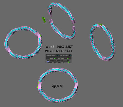 Nature Twist Bracelet CAD FILE