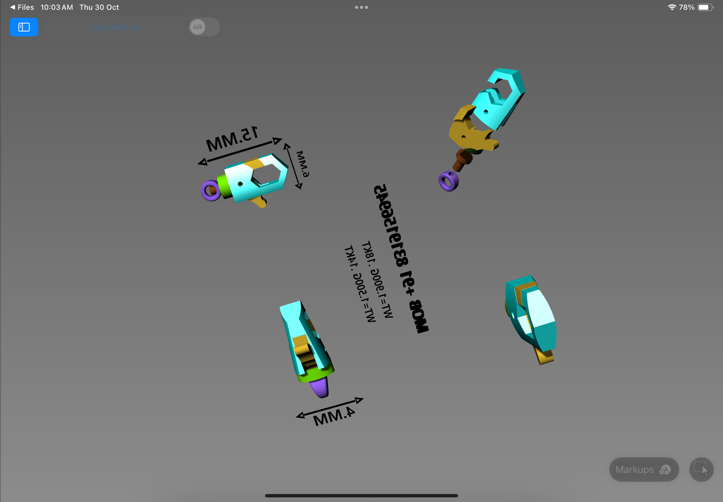 Hexagonal Jewelry Lock CAD Design | Compact & Functional Connector Model