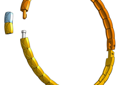 Chanel coco crush bracelet CAD file 3DM file