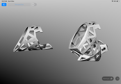 Cartier panther ring CAD FILE 3D model