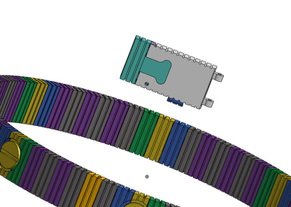 Flexible Love Inspired Bracelet CAD Design Cartier Style Lock Mechanism