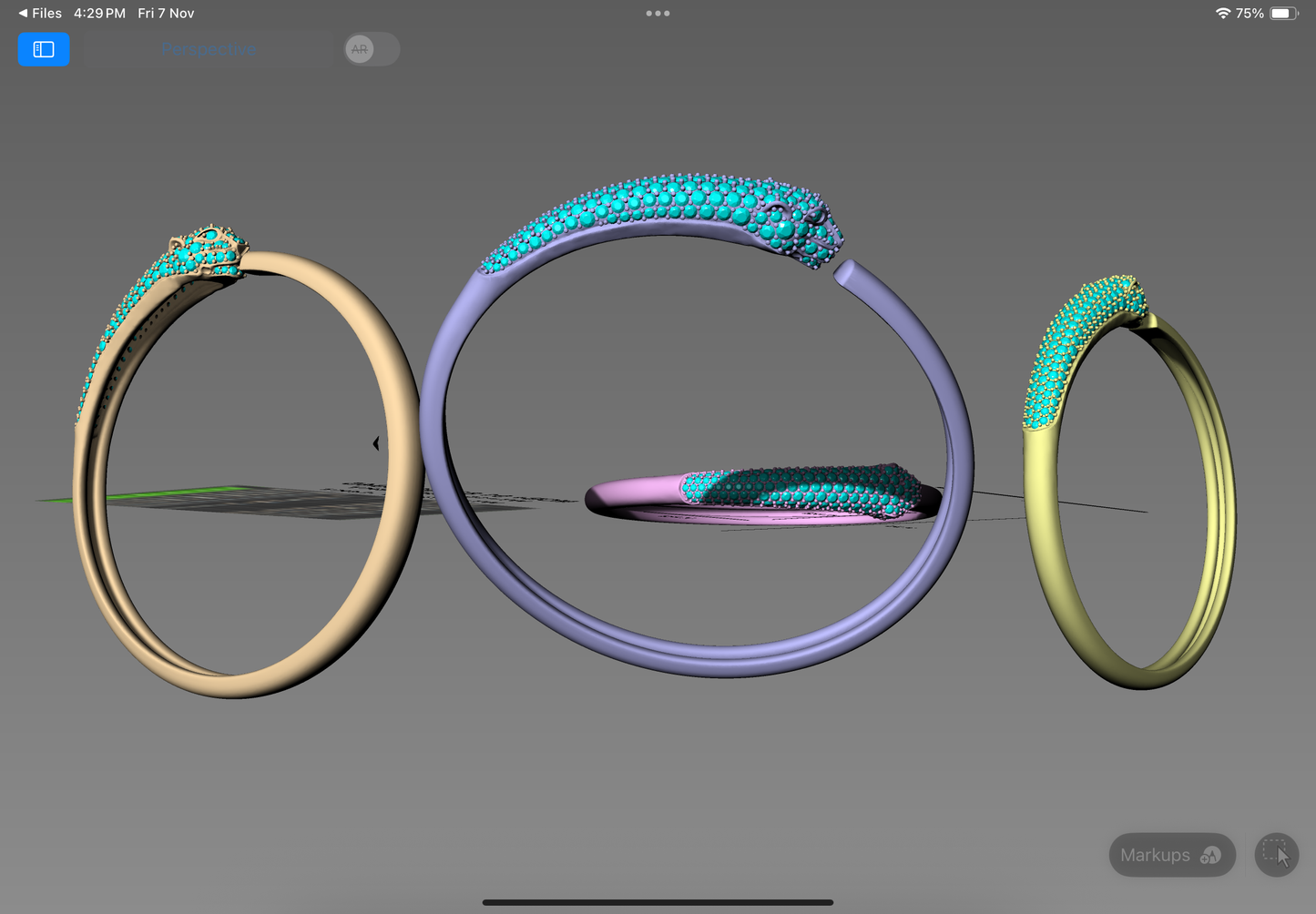 Panthera Elegance Bangle – CAD Design