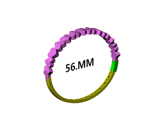 Heart shape bracelet CAD FILE