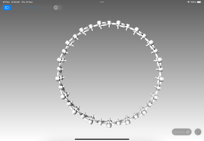 Ring into bangle CAD file 3DM file STL file