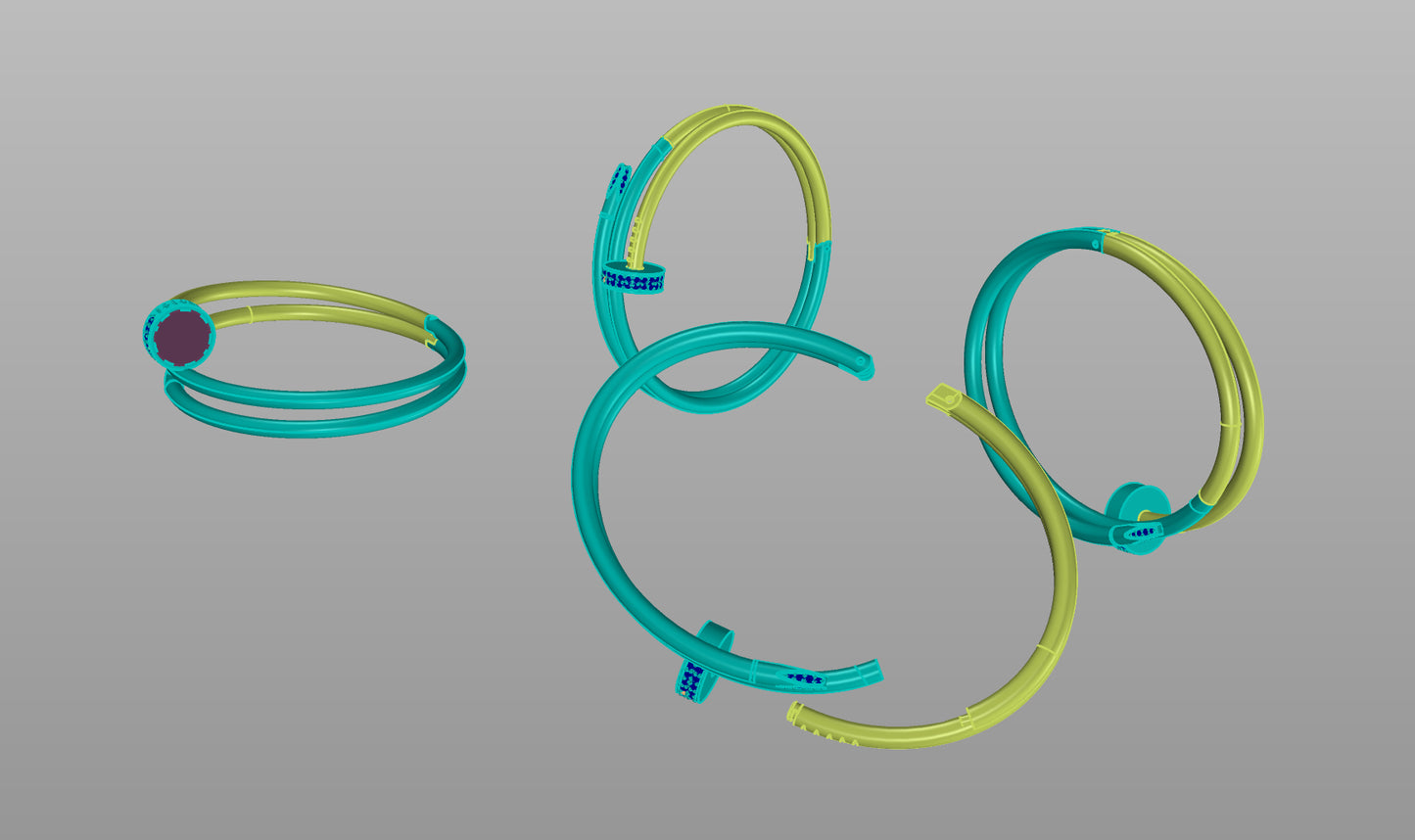 Twisted Nail Luxe Bangle CAD